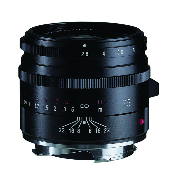 《新製品予約》 VM-Mount / フォクトレンダー Voigtlander アポスコパー APO-SKOPAR 75mm F2.8 VM / ブラック / 中望遠レンズ / ライカMマウント互換 VMマウント