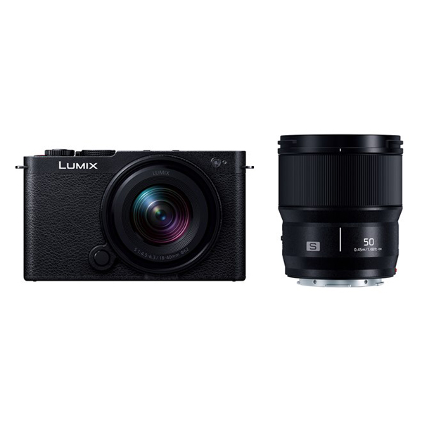 《予約商品》 パナソニック LUMIX DC-S9W-K / ダブルレンズキット / ジェットブラック / PANASONIC ルミックス ミラーレス一眼カメラ