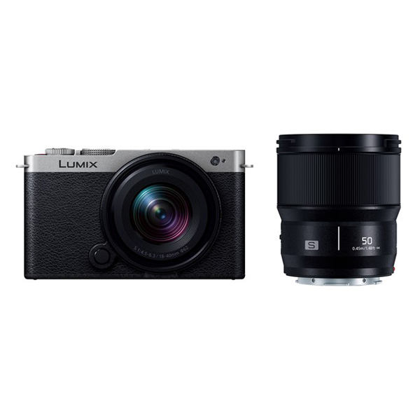 《予約商品》 パナソニック LUMIX DC-S9W-S / ダブルレンズキット / ダークシルバー / PANASONIC ルミックス ミラーレス一眼カメラ