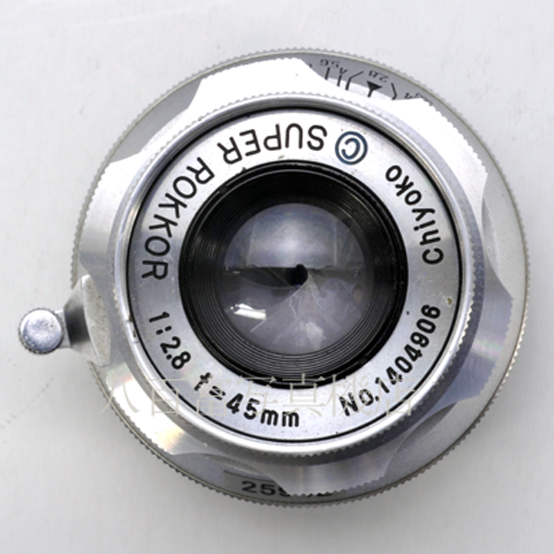 【中古】 千代田光学 スーパーロッコール C 45mm F2.8 後期型 ライカLマウント ミノルタ SUPER ROKKOR Chiyoko 中古交換レンズ 25942