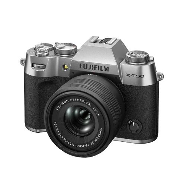 フジフイルム FUJIFILM X-T50 / XC15-45mm レンズキット / シルバー / 日英2言語設定モデル