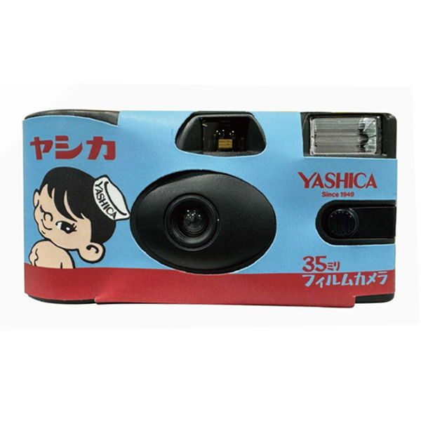 ヤシカ Single Use Film Camera / Classic YASHICA Boy / YASHICA YAS-SC140Y-SB / 27枚撮り [使い切りフィルムカメラ]