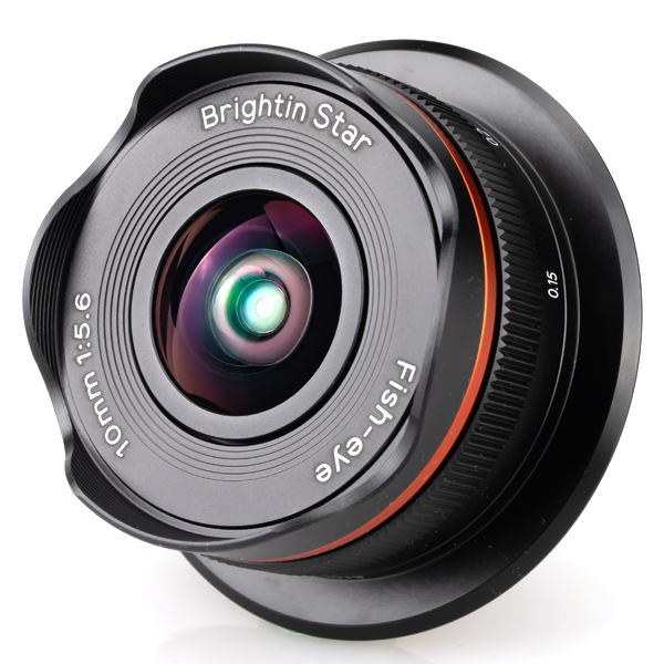 《新製品予約》 Brightin Star 10mm F5.6 Fish-eye / ブラック / FUJI X / 魚眼レンズ / APS-Cサイズ専用 / フジフイルムXマウント / ブライティンスター