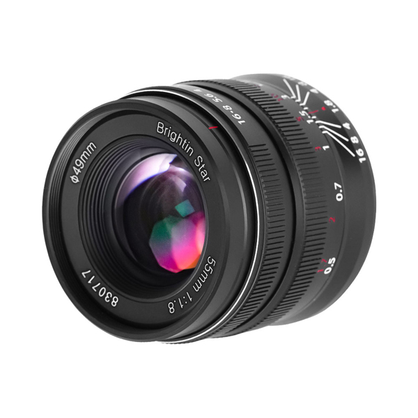 《新製品予約》 Brightin Star 55mm F1.8 / SONY-E / 標準レンズ / 35mmフルサイズ対応 ミラーレス専用 / ソニーE マウント / ブライティンスター