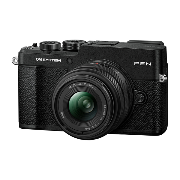 《新製品予約》 OM SYSTEM PEN / 14-42mm F3.5-5.6 III レンズキット / ブラック / ミラーレス一眼カメラ