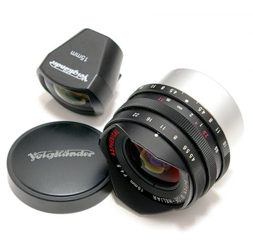 中古 フォクトレンダー SUPER WIDE HELIAR 15mm F4.5 ブラック ライカLマウント｜カメラのことなら八百富写真機店