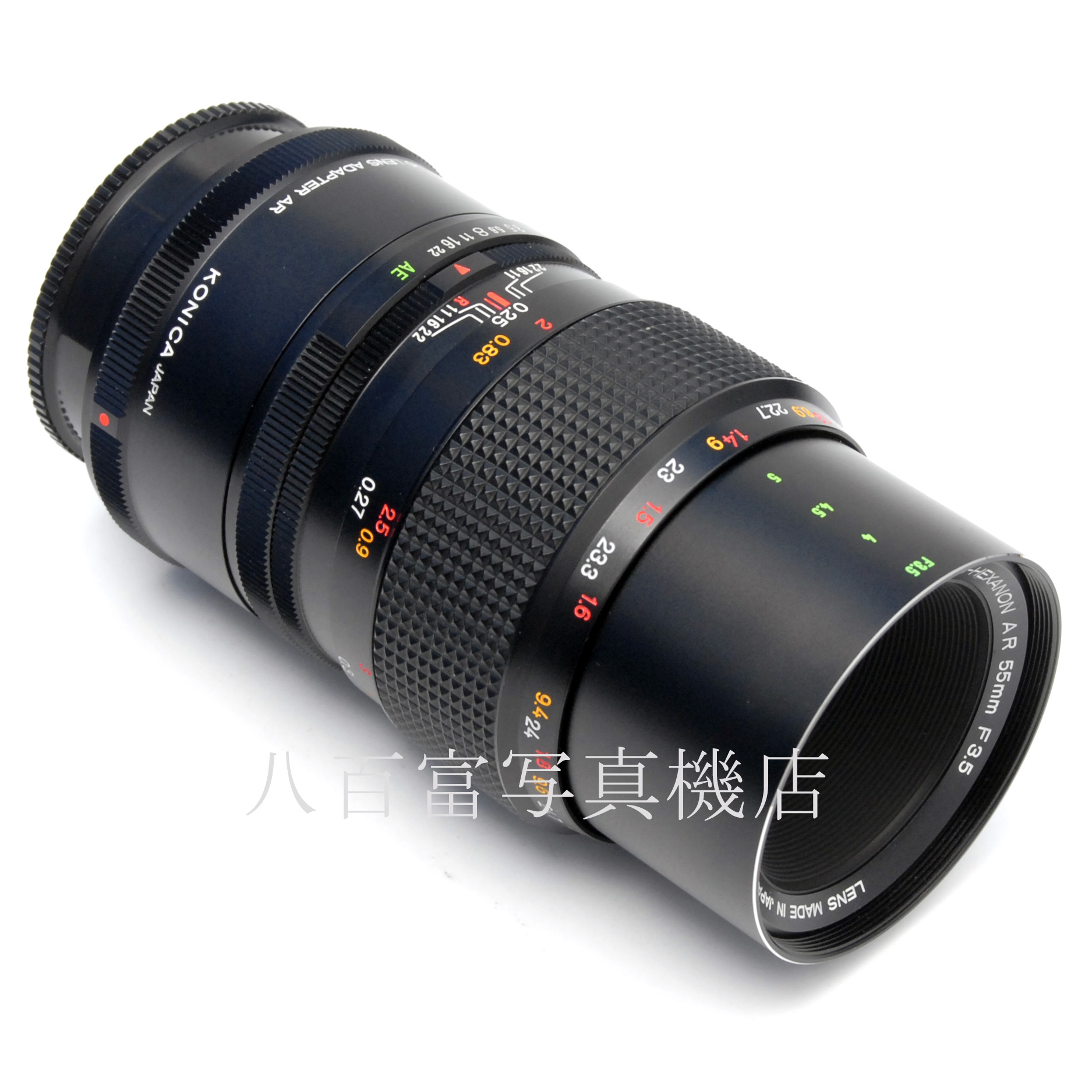 【中古】コニカ マクロ ヘキサノン AR 55mm F3.5 AE 等倍リング付 KONICA 中古交換レンズ 66505