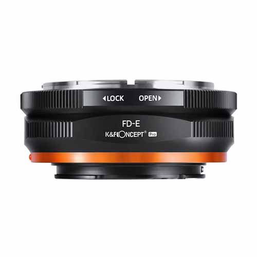 K&F Concept レンズマウントアダプター / KF-FDE.P / レンズ側：キヤノンFD ボディ側：ソニーE