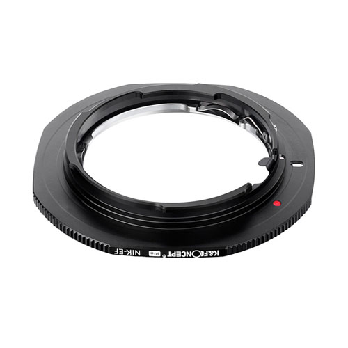 K&F Concept レンズマウントアダプター / KF-NFEF.P / レンズ側：ニコンF ボディ側：キヤノンEF