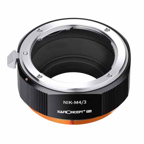 K&F Concept レンズマウントアダプター / KF-NFM43.P / レンズ側：ニコンF ボディ側：マイクロフォーサーズ