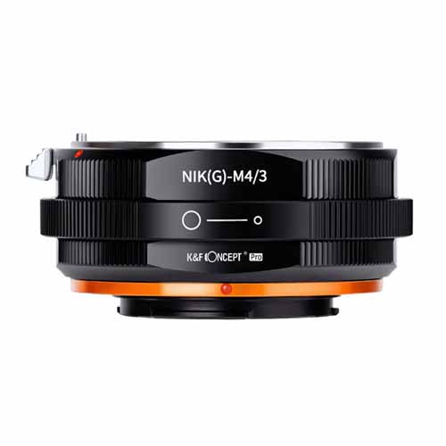 K&F Concept レンズマウントアダプター / KF-NGM43.P / レンズ側：ニコンF（Gタイプ対応）ボディ側：マイクロフォーサーズ