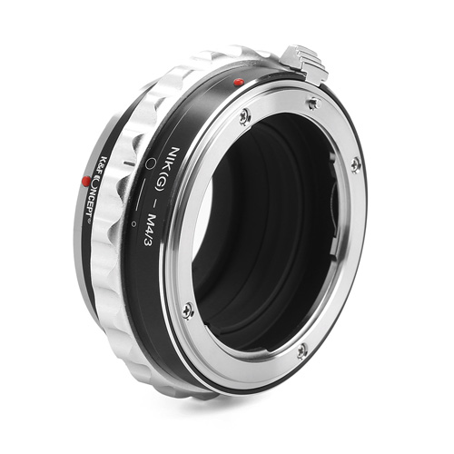 K&F Concept レンズマウントアダプター / KF-NGM43-2 / レンズ側：ニコンF（Gタイプ対応）ボディ側：マイクロフォーサーズ