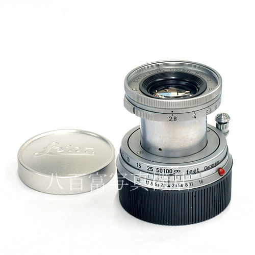 【中古】 ライカ ライツ エルマー 5cm F2.8 feet ライカMマウント シルバー Leica Leitz Elmar 中古交換レンズ 63942