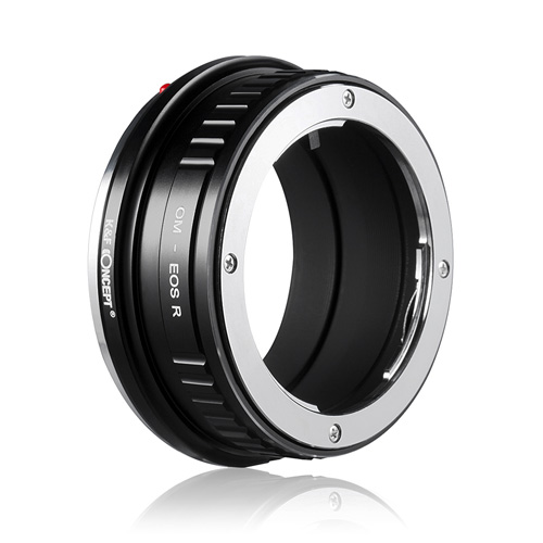 K&F Concept レンズマウントアダプター / KF-OMRF / レンズ側：オリンパスOM ボディ側：キヤノンRF