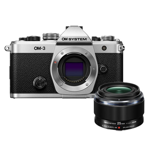 【八百富オリジナルセット】 OM SYSTEM OM-3 / 25mm F1.8 IIキット / シルバー / ミラーレス一眼カメラ