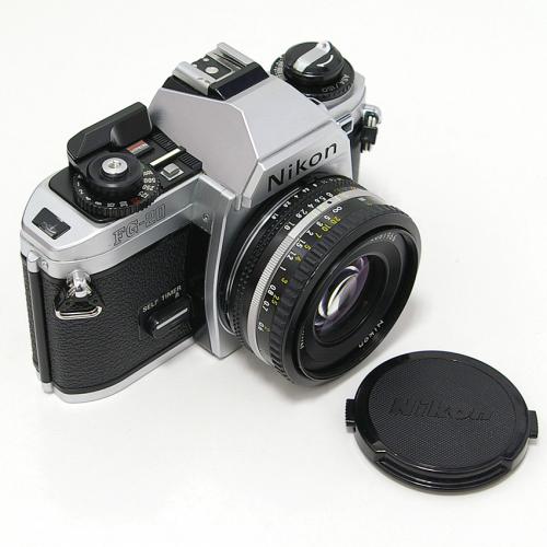 超美品 NIKON FG-20 ブラック フィルム モルト新品交換済 Y887の+mec